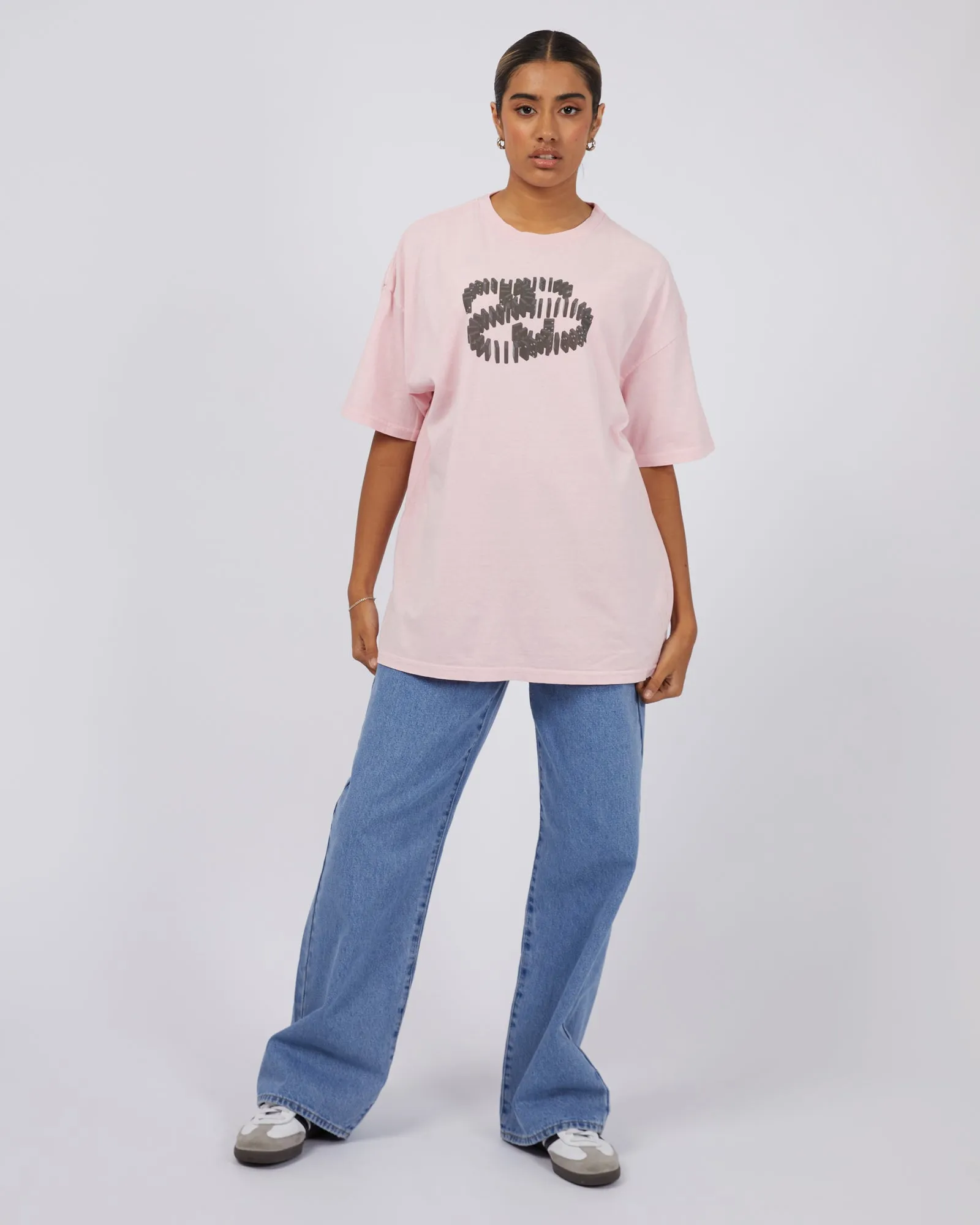 Dominoes Relaxed Tee Pink sold by edge clothing product image thumbnail 2