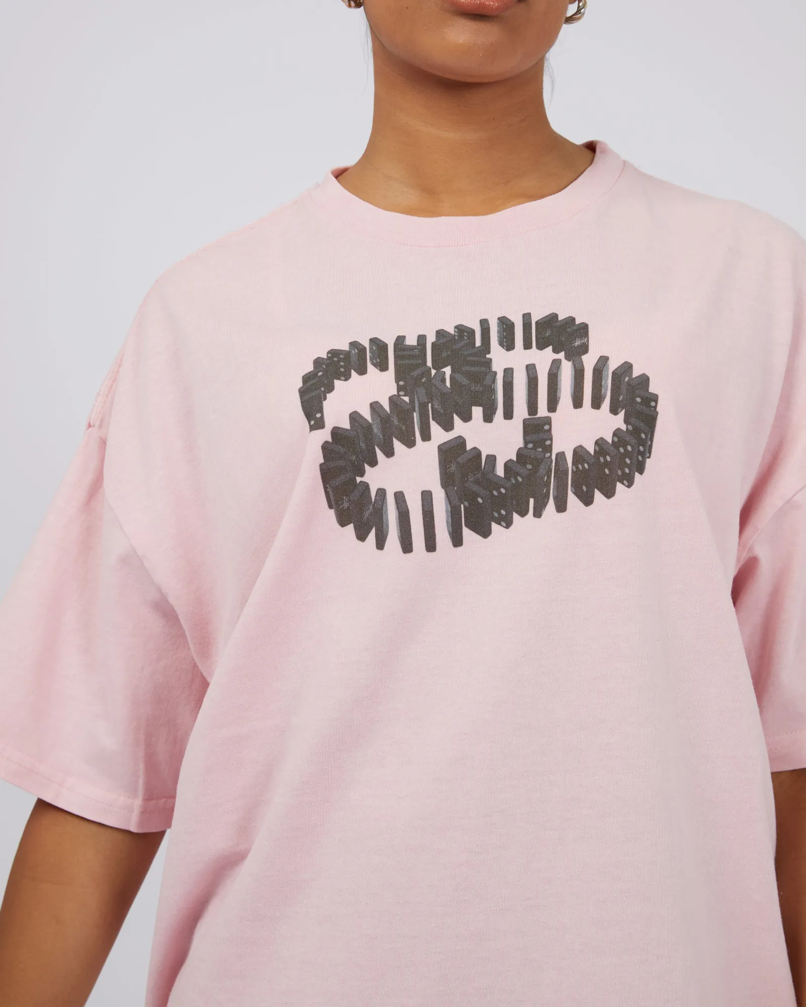 Dominoes Relaxed Tee Pink sold by edge clothing product image thumbnail 5
