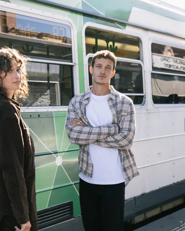 Deck Long Sleeve Check Shirt sold by edge clothing