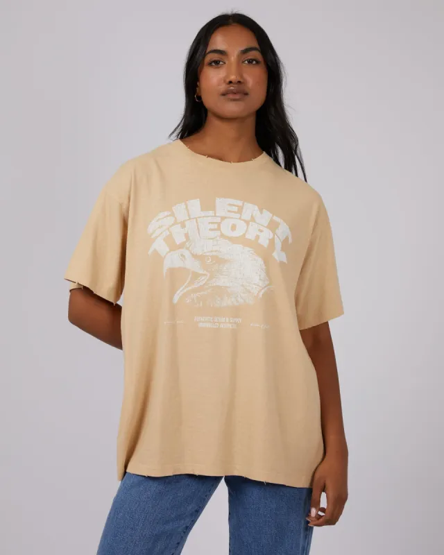 Backstage Tee Oatmeal sold by edge clothing