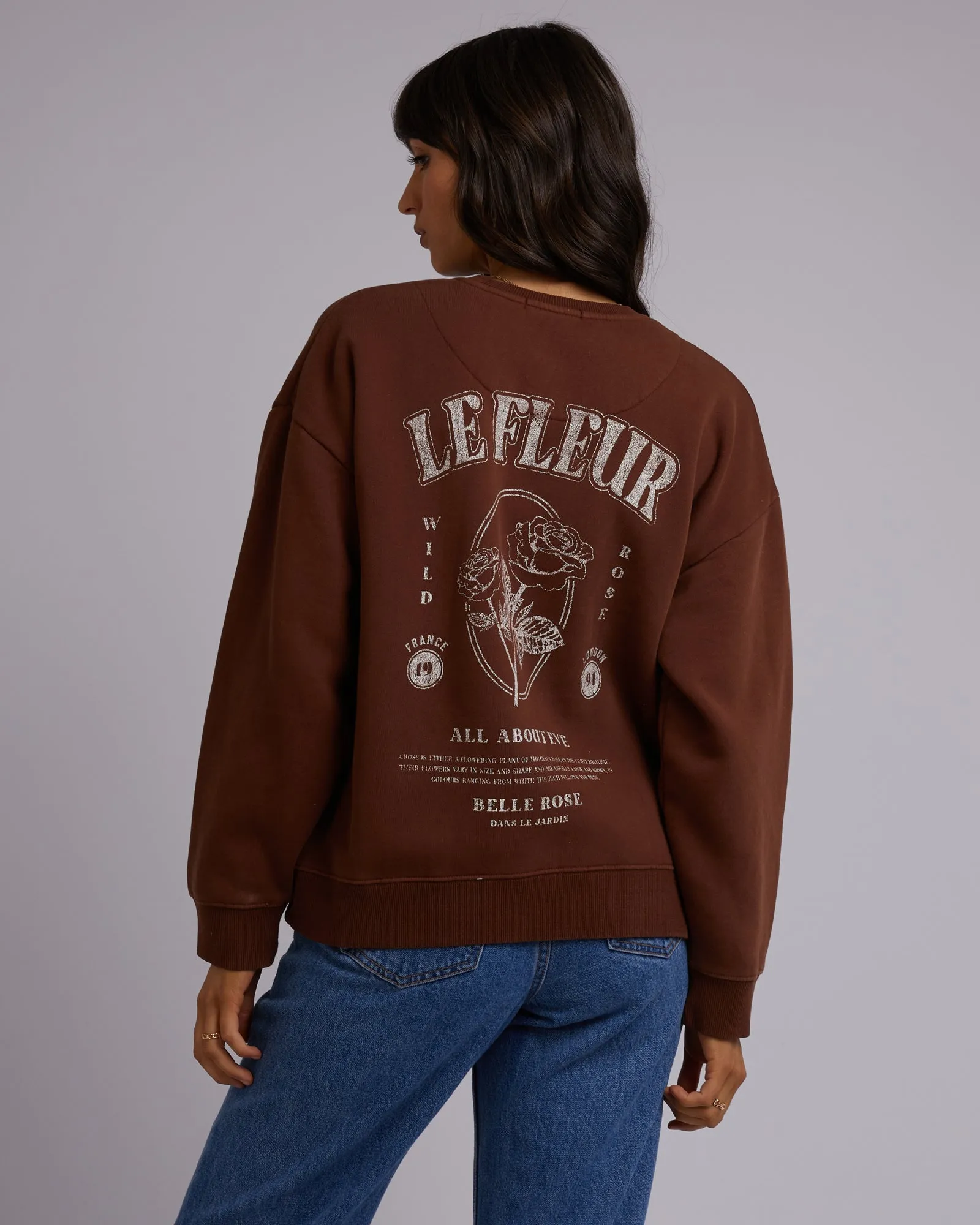 Wild Rose Standard Crew Brown sold by edge clothing