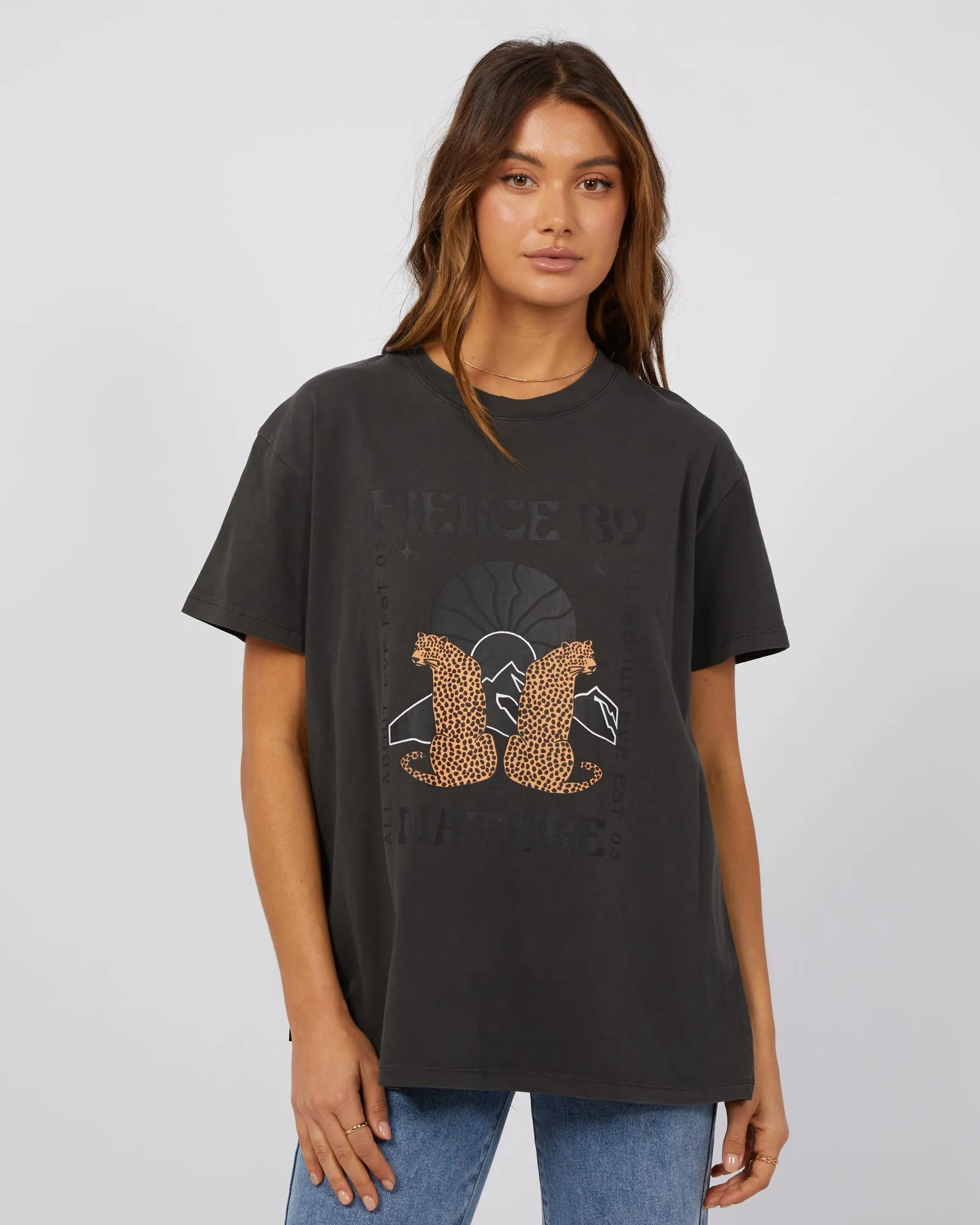 Fierce Standard Tee Washed Black sold by edge clothing