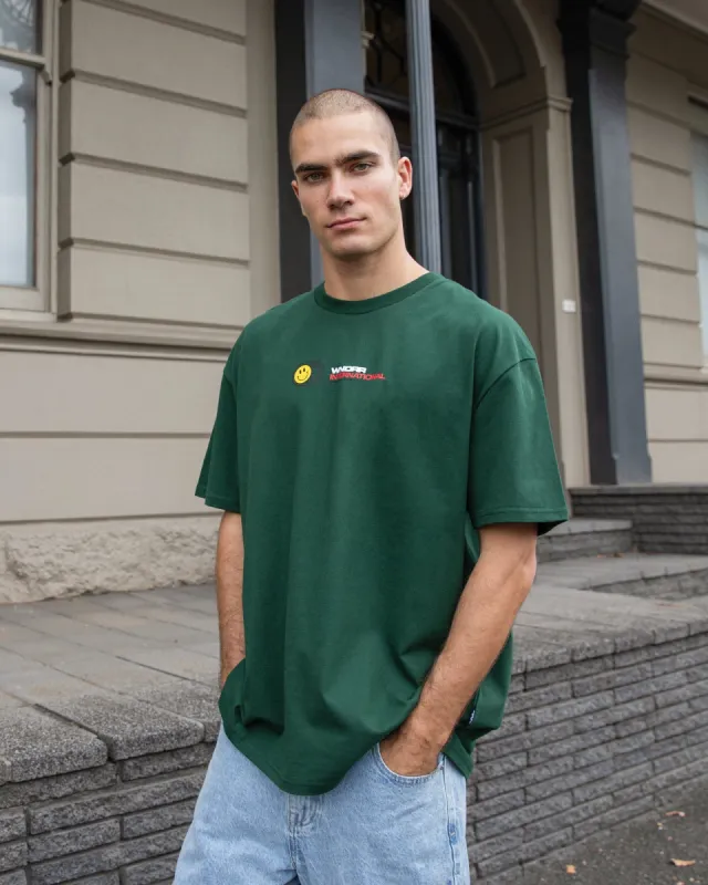 Cheese Box Fit Tee Forest Green sold by edge clothing