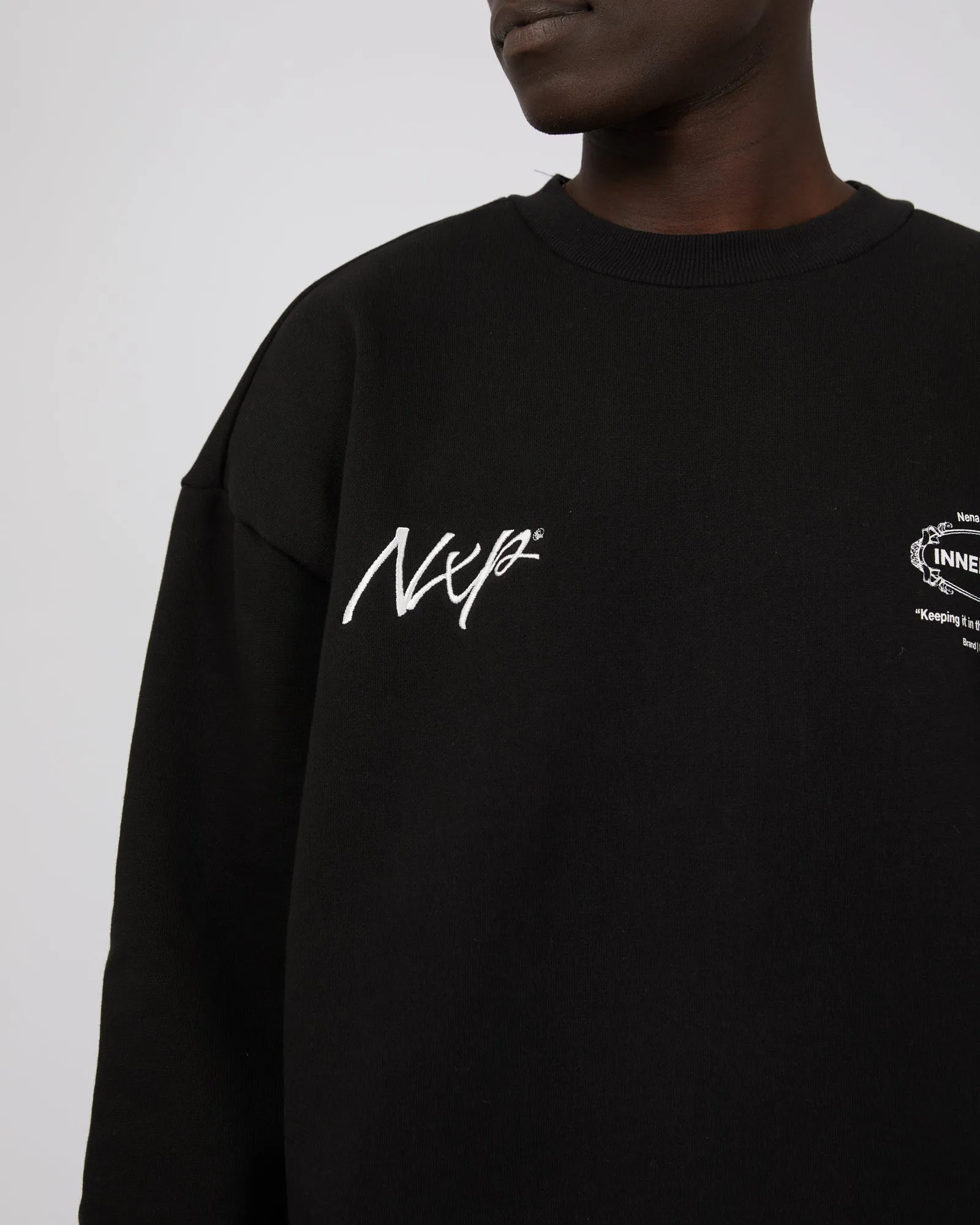 Dome Box Fit Sweater Jet Black sold by edge clothing product image thumbnail 5