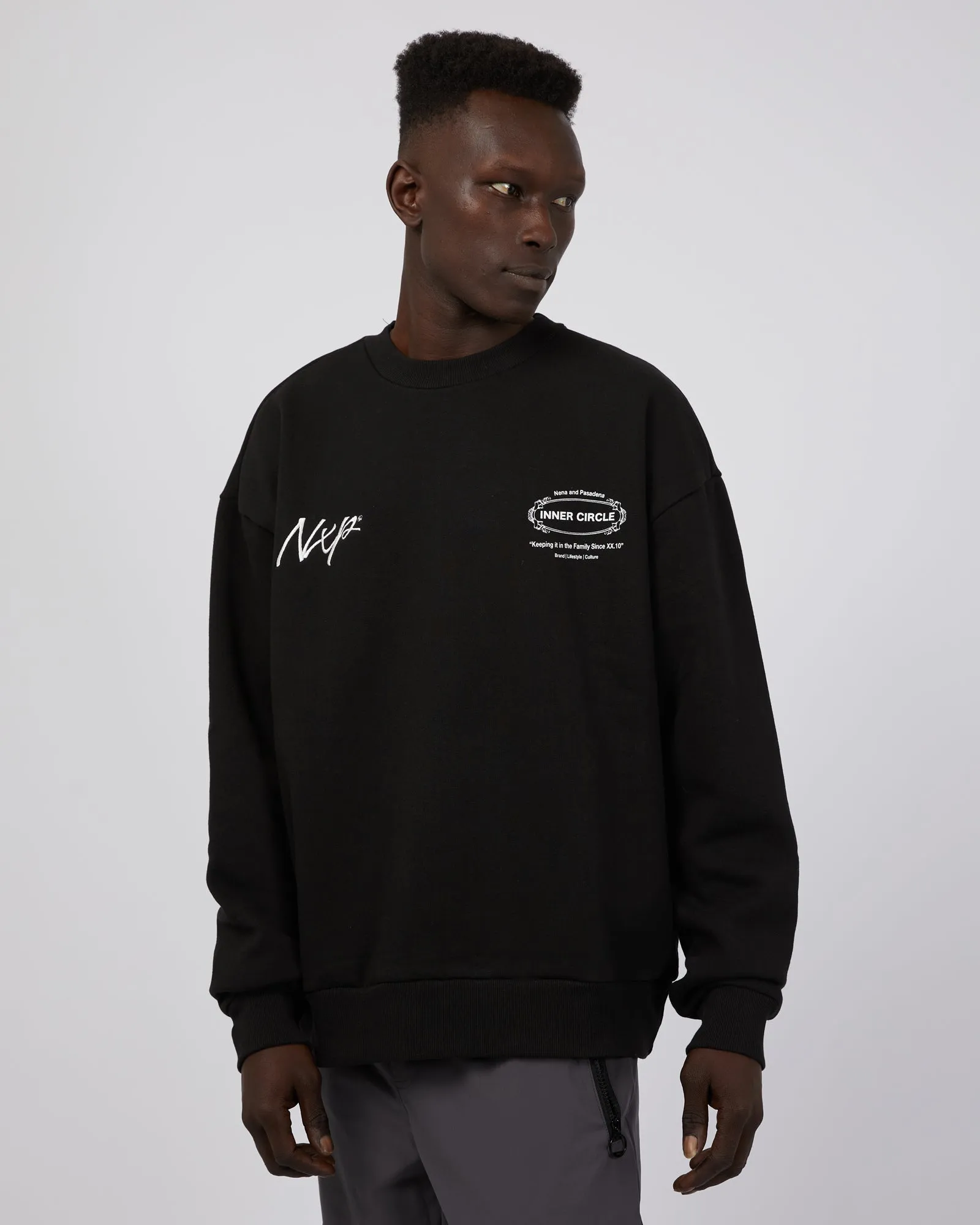 Dome Box Fit Sweater Jet Black sold by edge clothing product image thumbnail 4