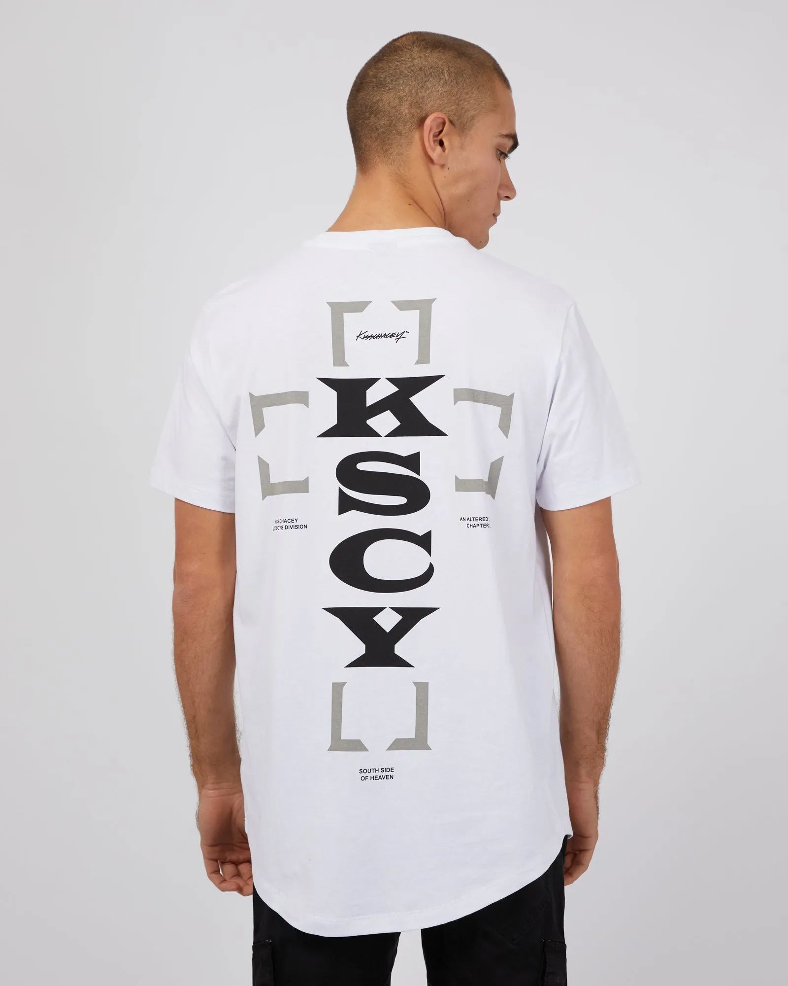 Redemption Dual Curved Tee White sold by edge clothing product image thumbnail 3