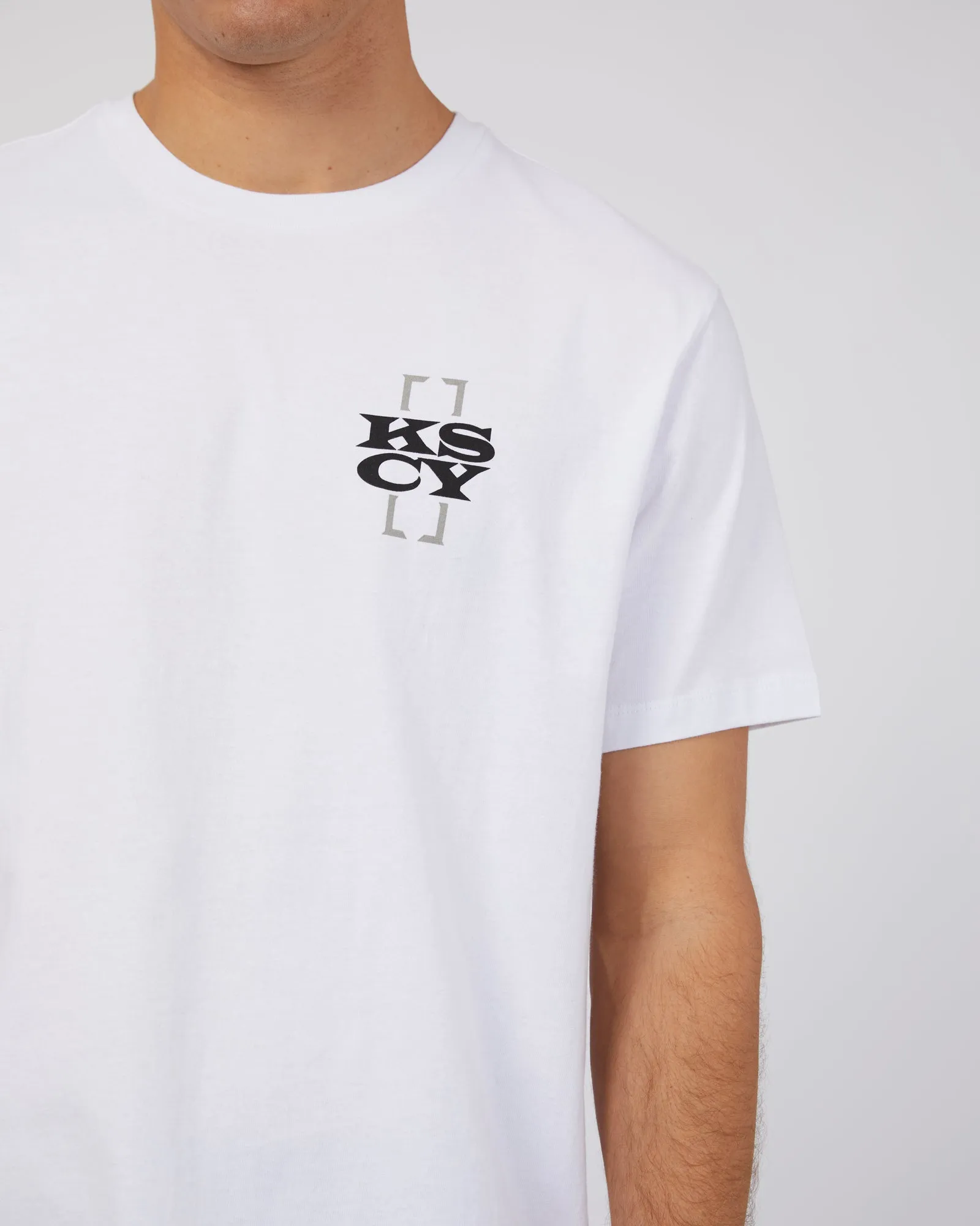 Redemption Dual Curved Tee White sold by edge clothing product image thumbnail 5