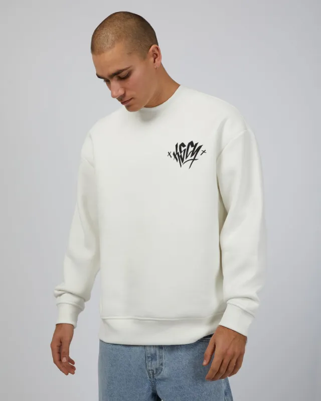 Arcane Heavy Sweater Natural White made by edge clothing