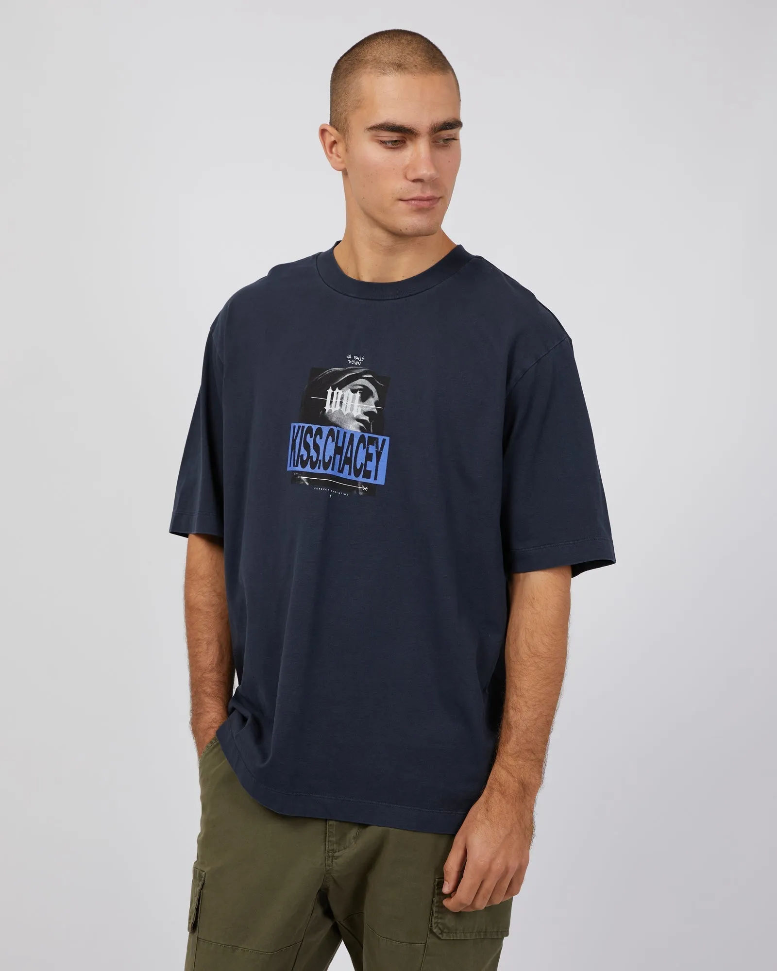 Moonlit Oversized Tee Pigment Vulcan sold by edge clothing product image thumbnail 4