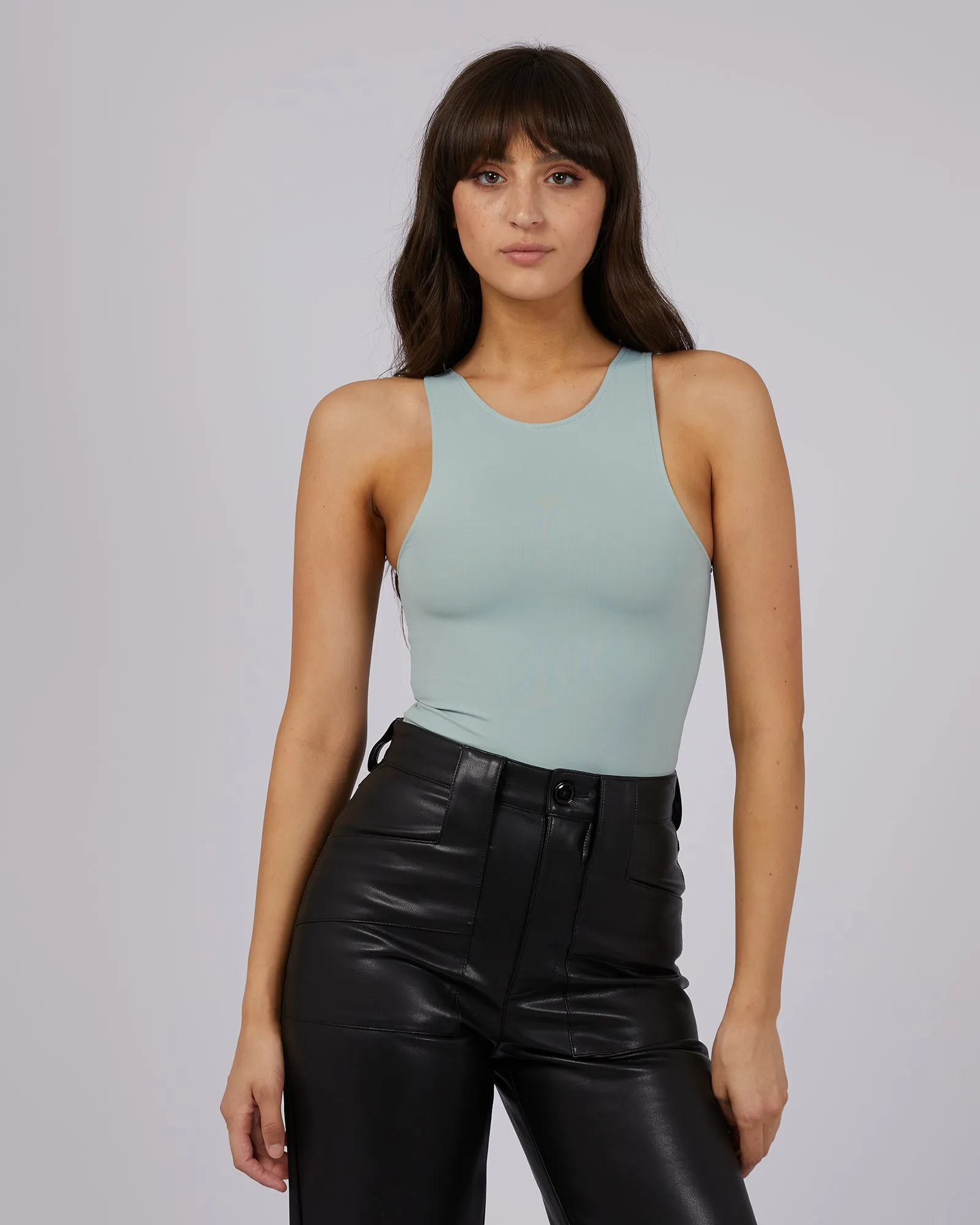 Eve Staple Bodysuit Sage sold by edge clothing