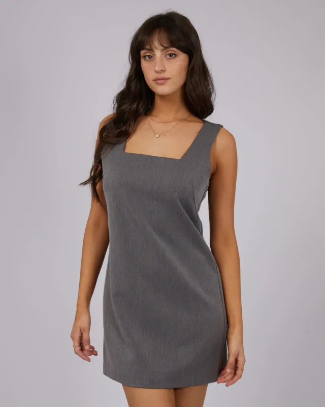 Lottie Mini Dress Charcoal sold by edge clothing