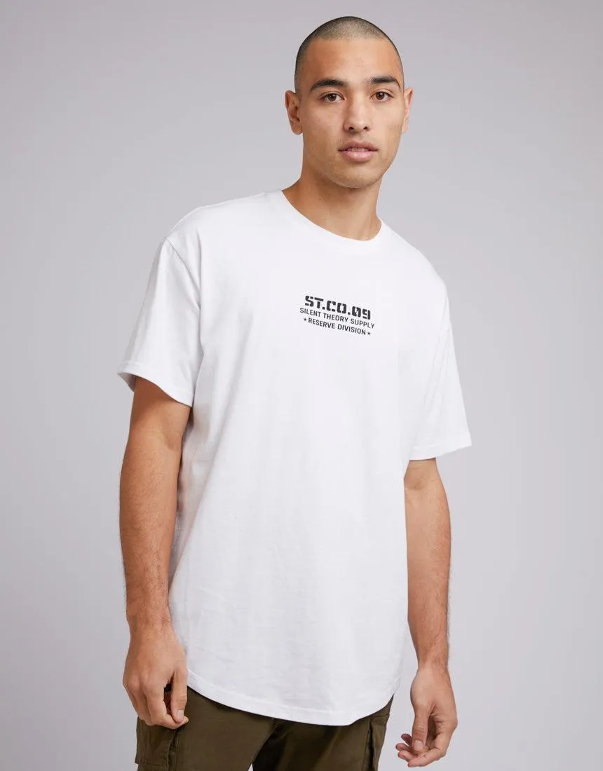 Division Tee White sold by edge clothing