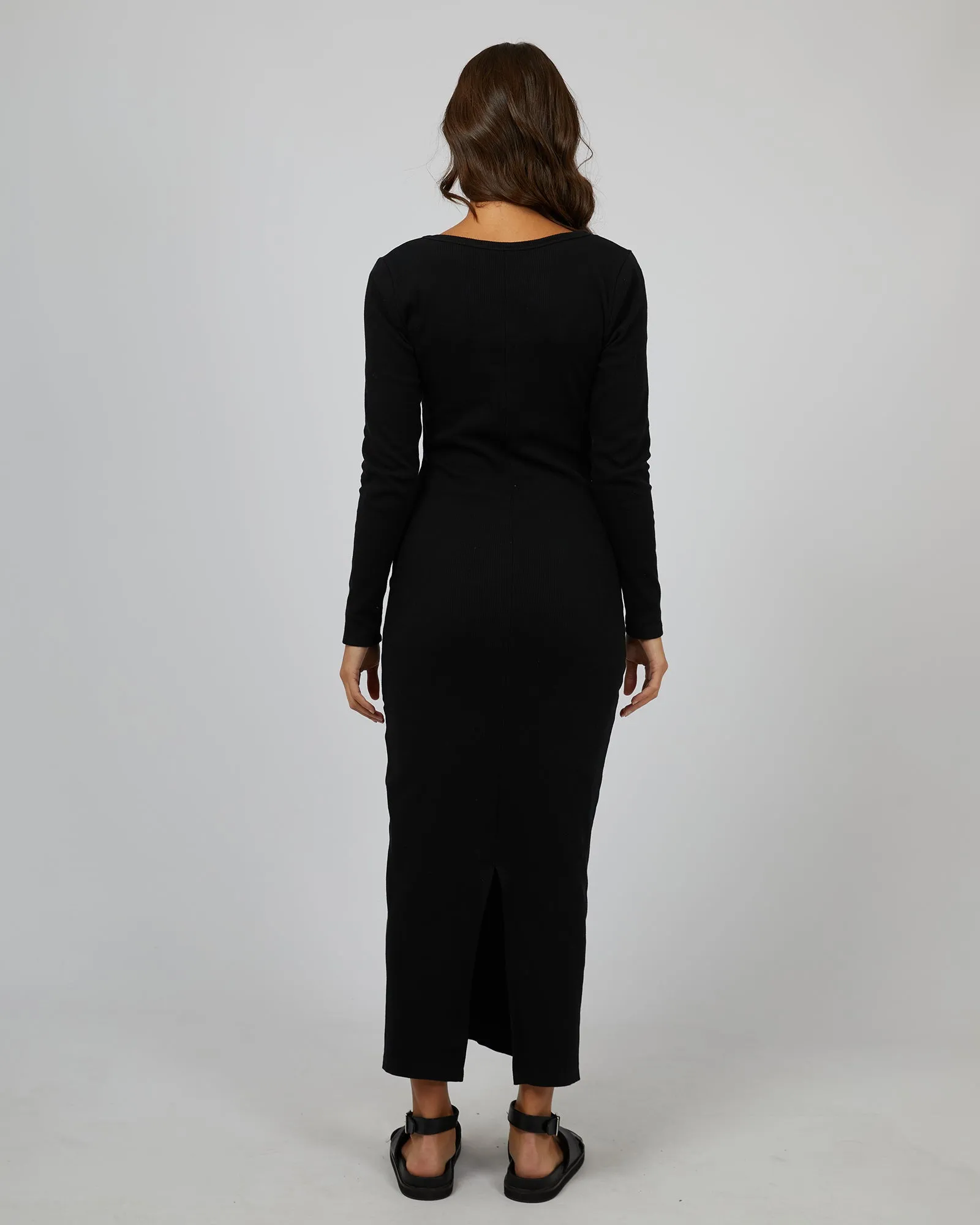 Hazel Long Sleeve Maxi Dress Black sold by edge clothing product image thumbnail 3
