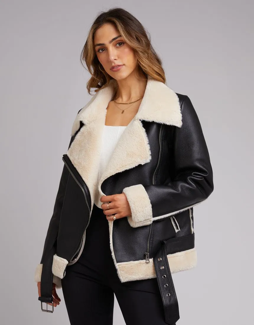 Dakota Aviator Jacket Black sold by edge clothing