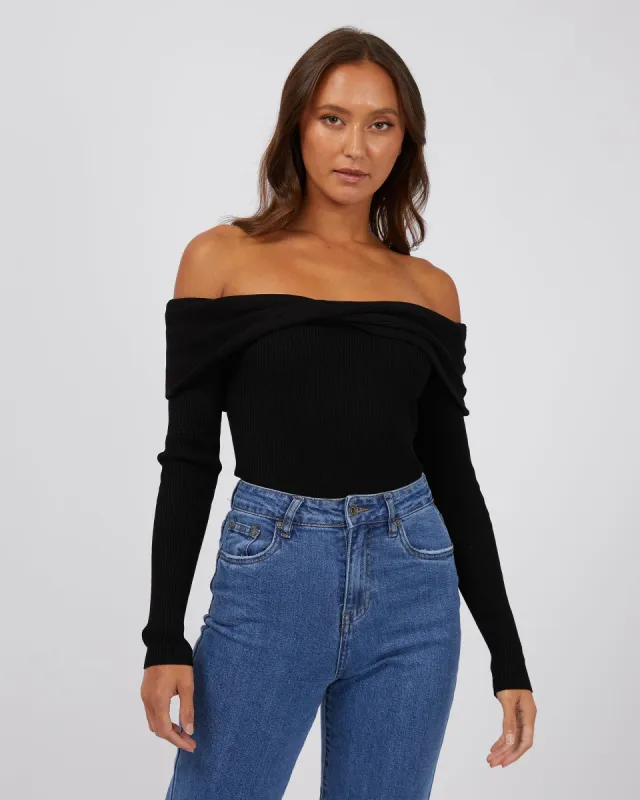 Livia Top Black sold by edge clothing