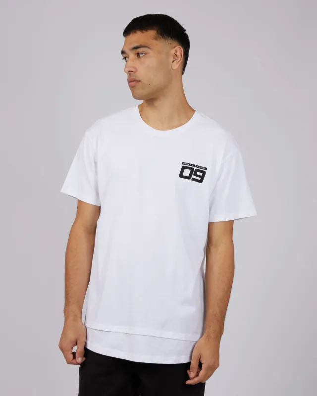 Speed Scoop Tee White sold by edge clothing