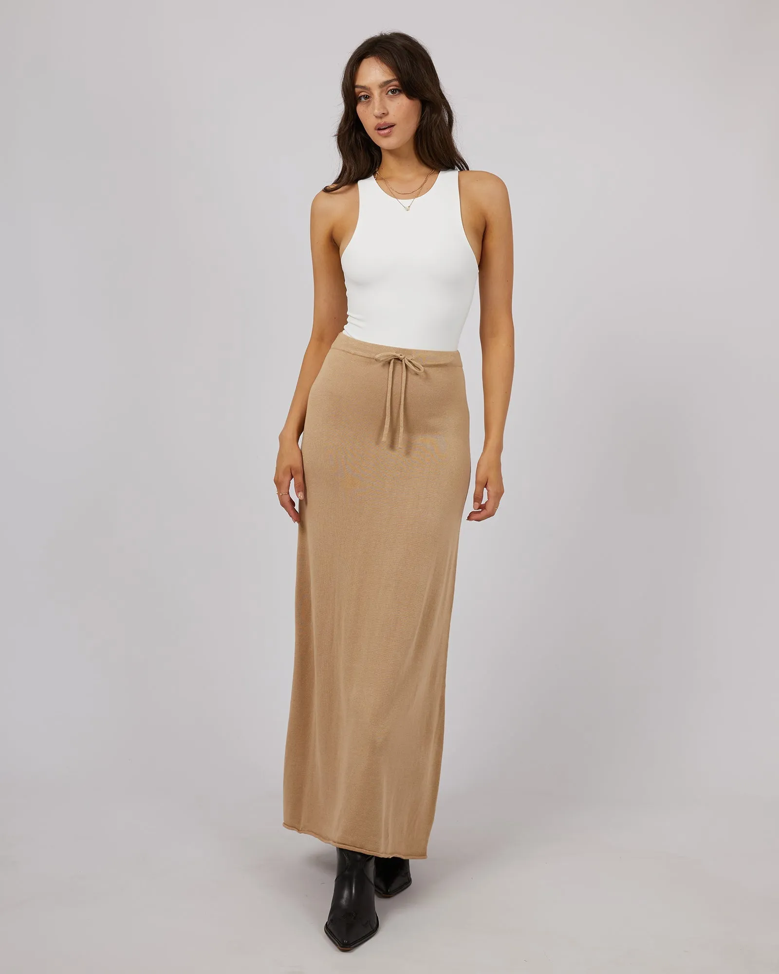 Eve Knit Skirt Oatmeal sold by edge clothing product image thumbnail 2