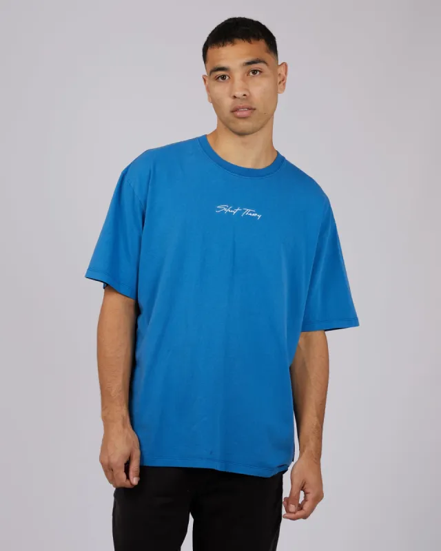 Vortex Emb Tee Blue sold by edge clothing