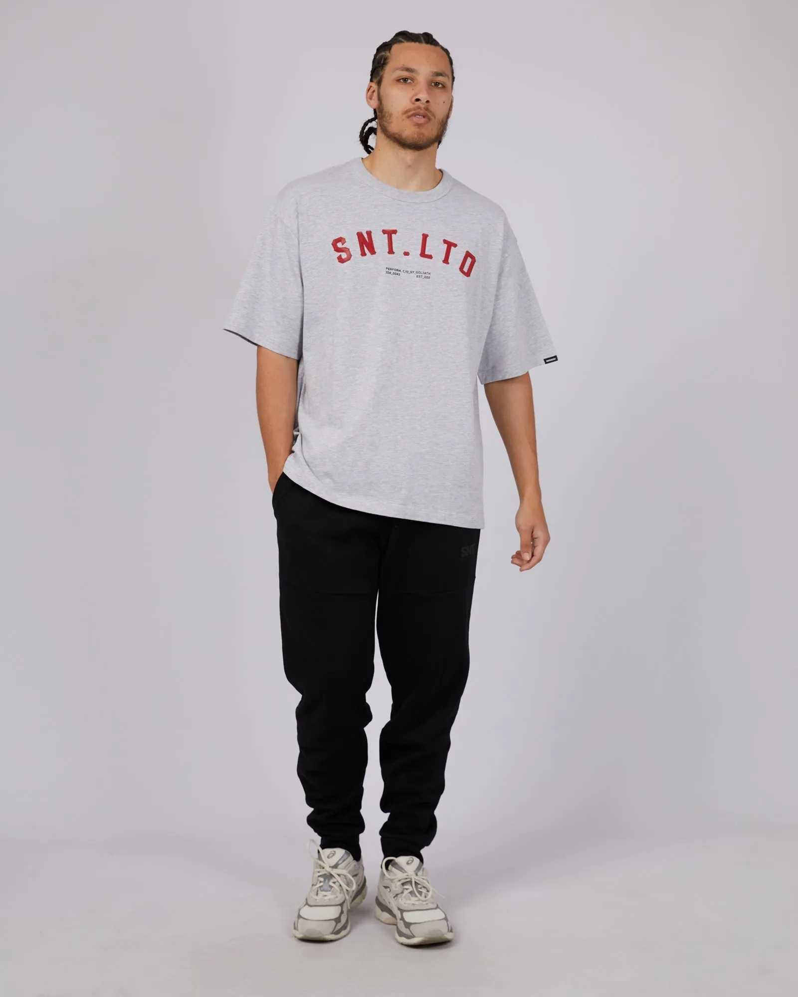 Diamond Tee Grey Marle sold by edge clothing product image thumbnail 2
