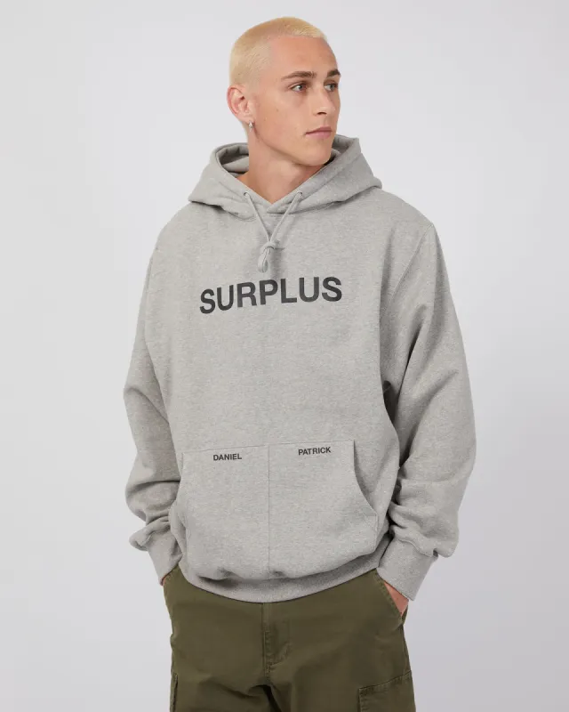 Surplus Logo Hoodie Heather Grey sold by edge clothing