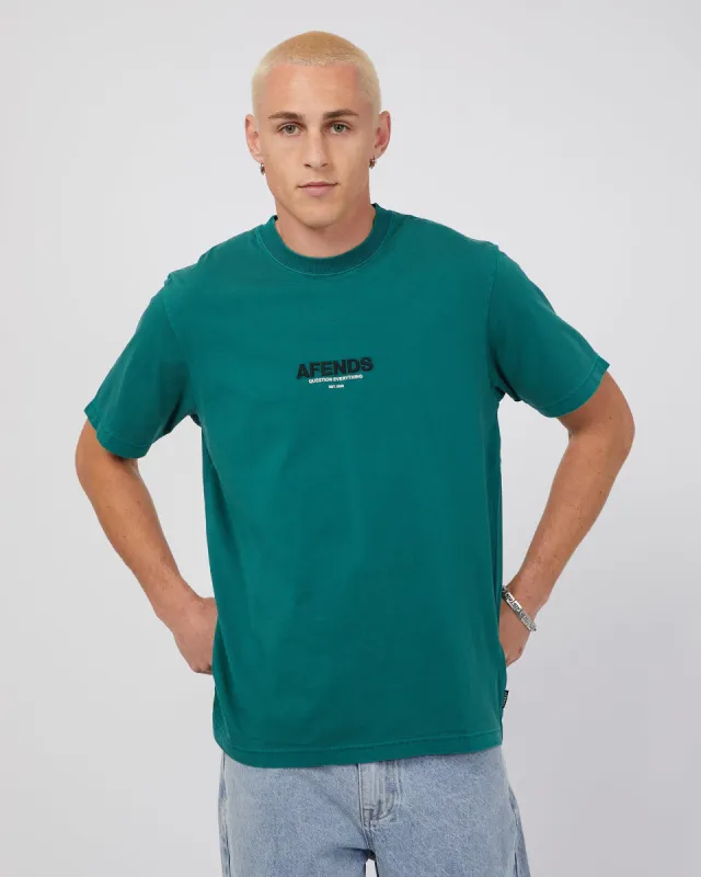 Vinyl Recycled Retro Fit Tee Pine sold by edge clothing