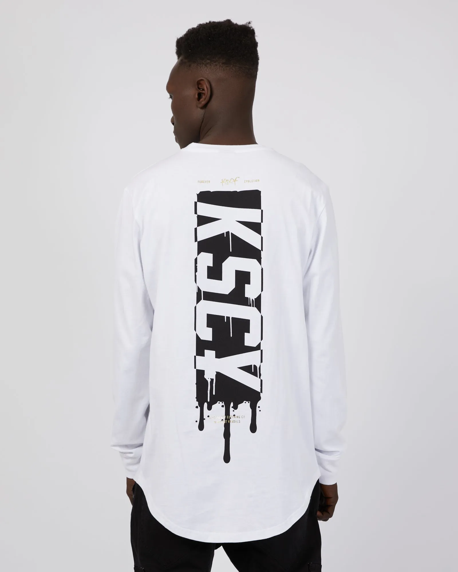 Punks Heavy Long Sleeve White sold by edge clothing product image thumbnail 3