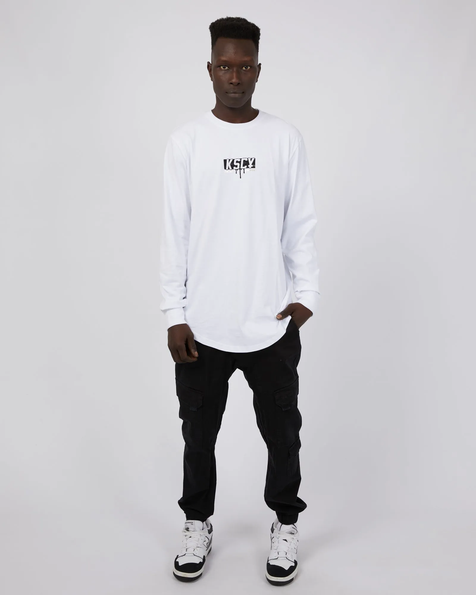Punks Heavy Long Sleeve White sold by edge clothing product image thumbnail 2