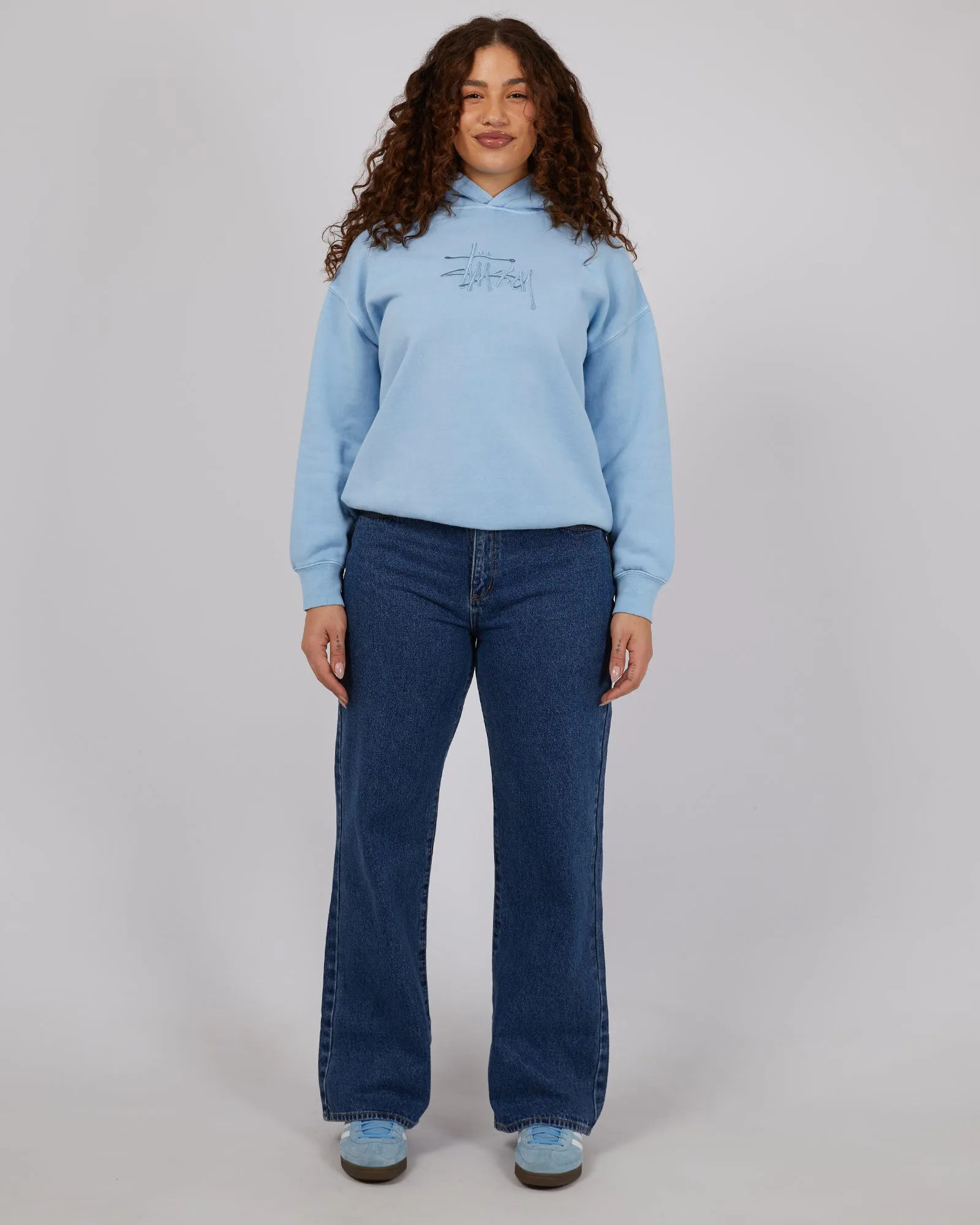 Graffiti Oversized Hoodie Powder Blue sold by edge clothing product image thumbnail 2