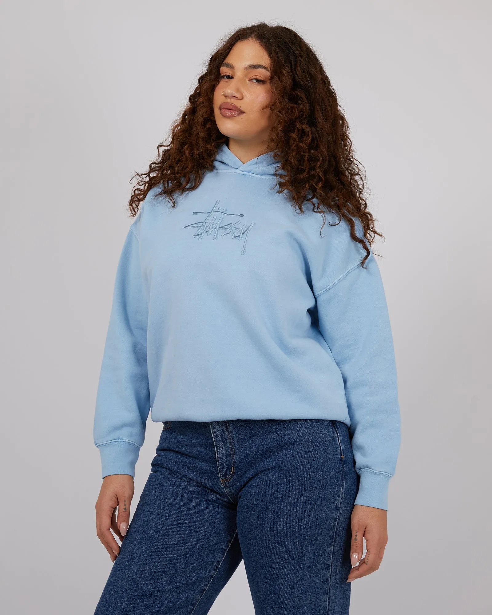 Graffiti Oversized Hoodie Powder Blue sold by edge clothing product image thumbnail 4