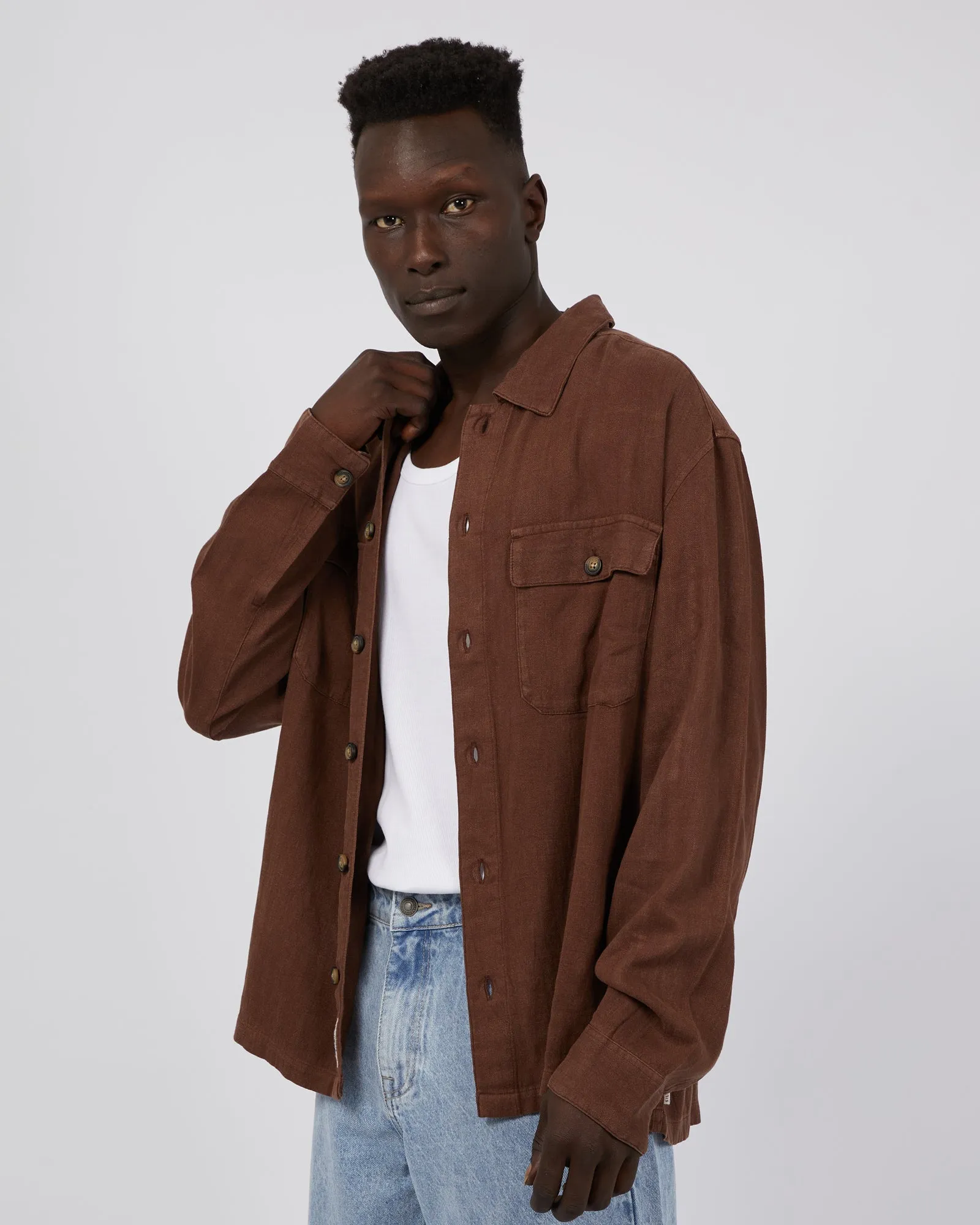 Jacob Shacket Brown sold by edge clothing product image thumbnail 4