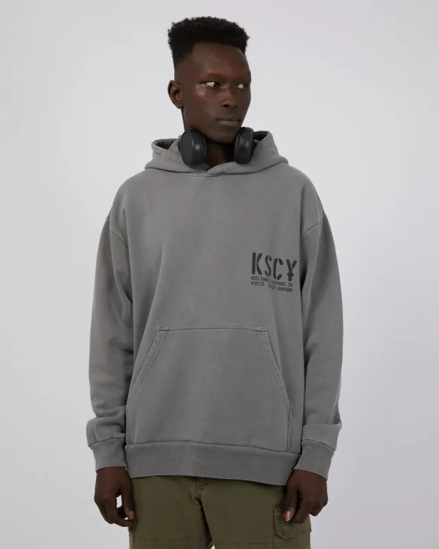 Efficacy Heavy Hooded Sweater Pigment Steel sold by edge clothing