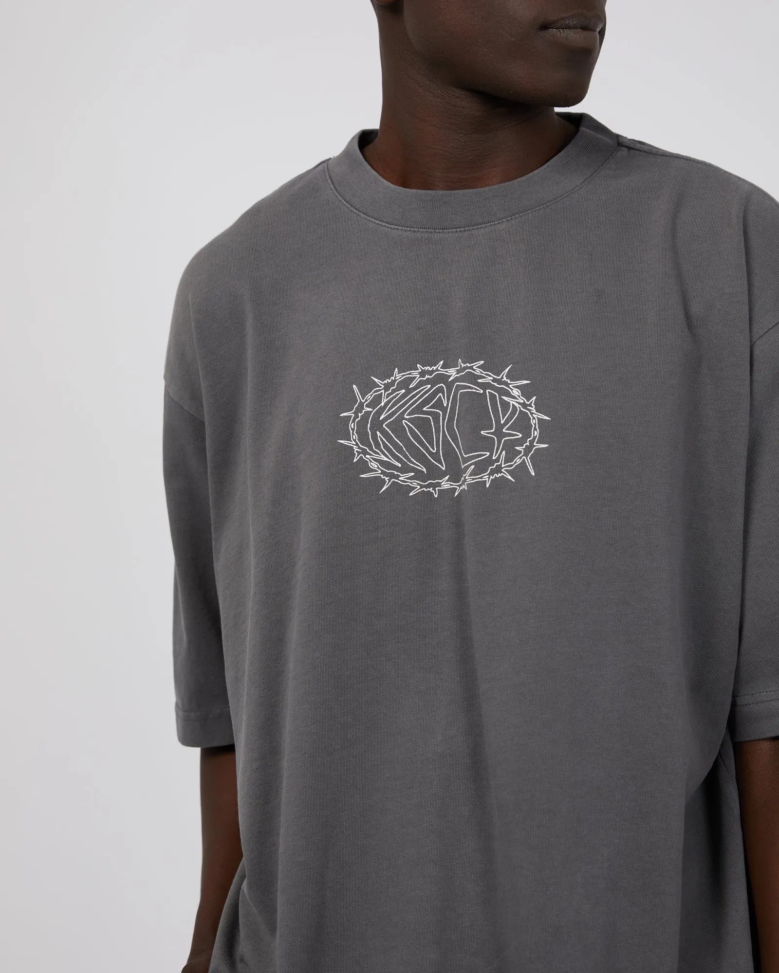 Adrift Heavy Os Tee Pigment Charcoal sold by edge clothing product image thumbnail 5