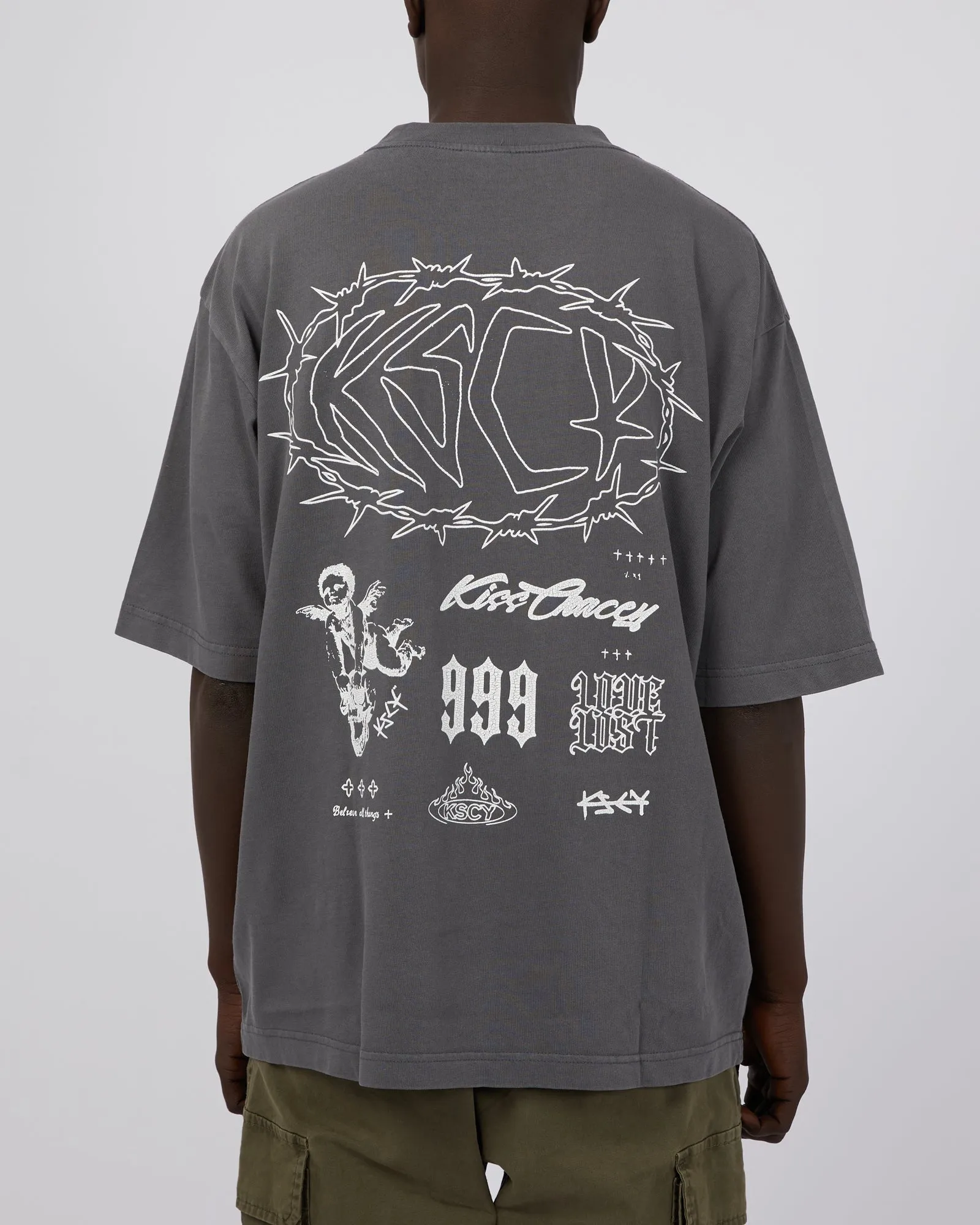 Adrift Heavy Os Tee Pigment Charcoal sold by edge clothing product image thumbnail 3