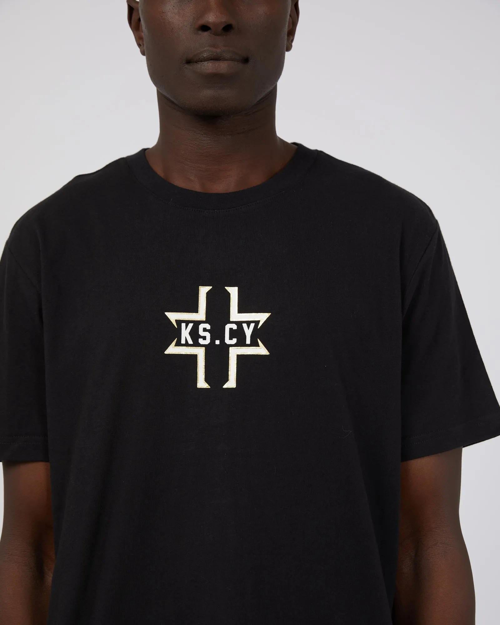 Flame Dual Curved Tee Jet Black sold by edge clothing product image thumbnail 5