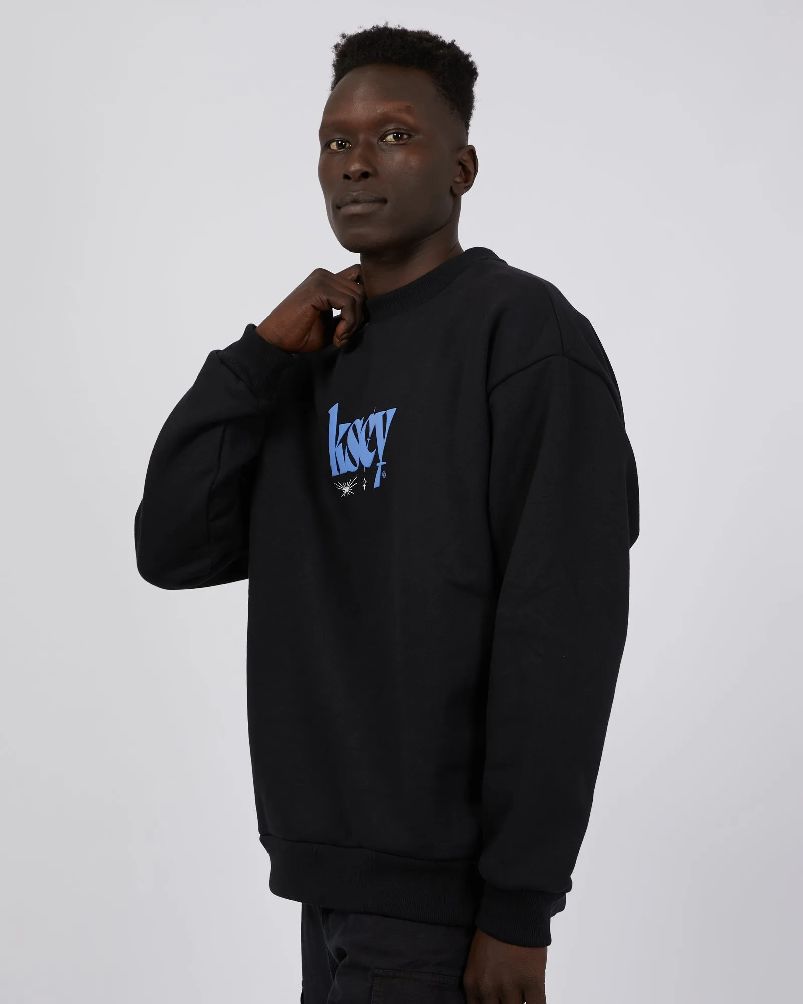 Evolved Heavy Relaxed Sweater Jet Black sold by edge clothing product image thumbnail 5