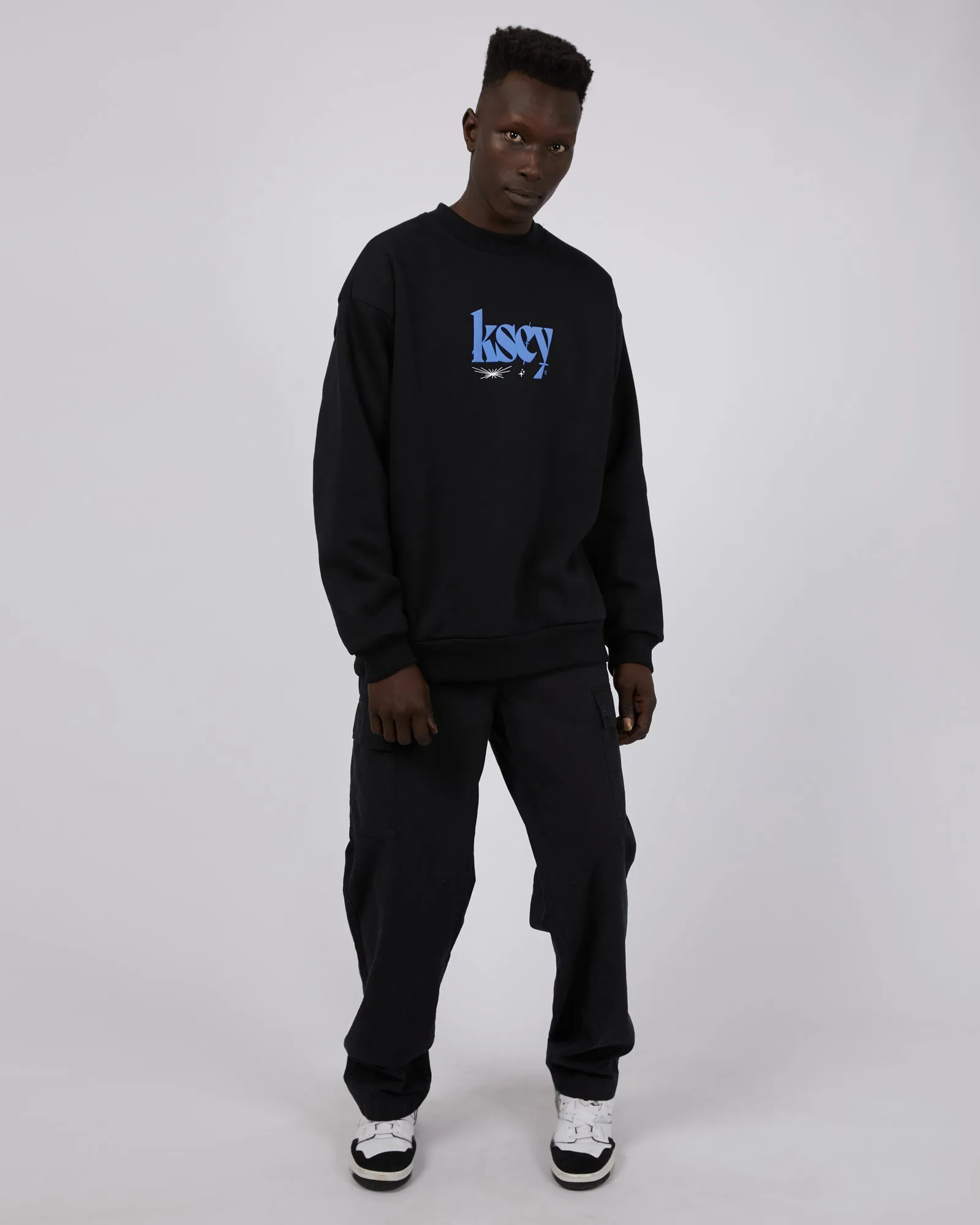 Evolved Heavy Relaxed Sweater Jet Black sold by edge clothing product image thumbnail 3