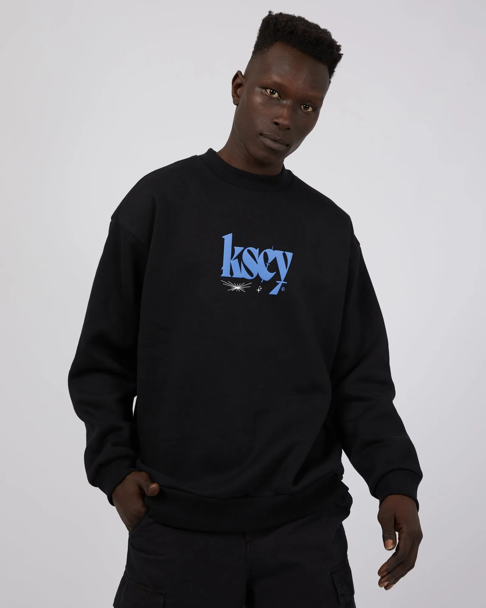 Evolved Heavy Relaxed Sweater Jet Black sold by edge clothing product image thumbnail 2