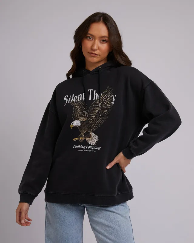 Fearless Fly Hoody Washed Black sold by edge clothing