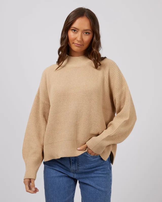 Arlo Knit Oatmeal sold by edge clothing