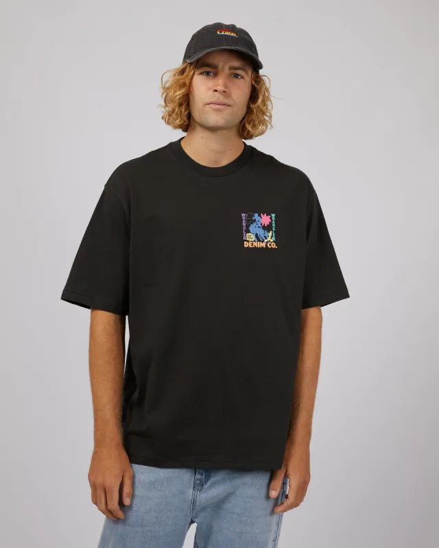 Lasoo Slacker Tee Worn Black sold by edge clothing