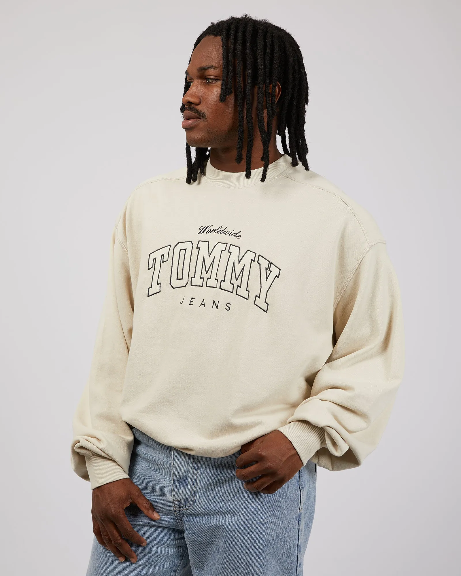 Boxy Varsity Crew Sand sold by edge clothing product image thumbnail 4