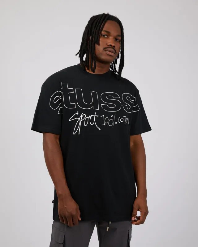 Sport 100 Tee Black sold by edge clothing