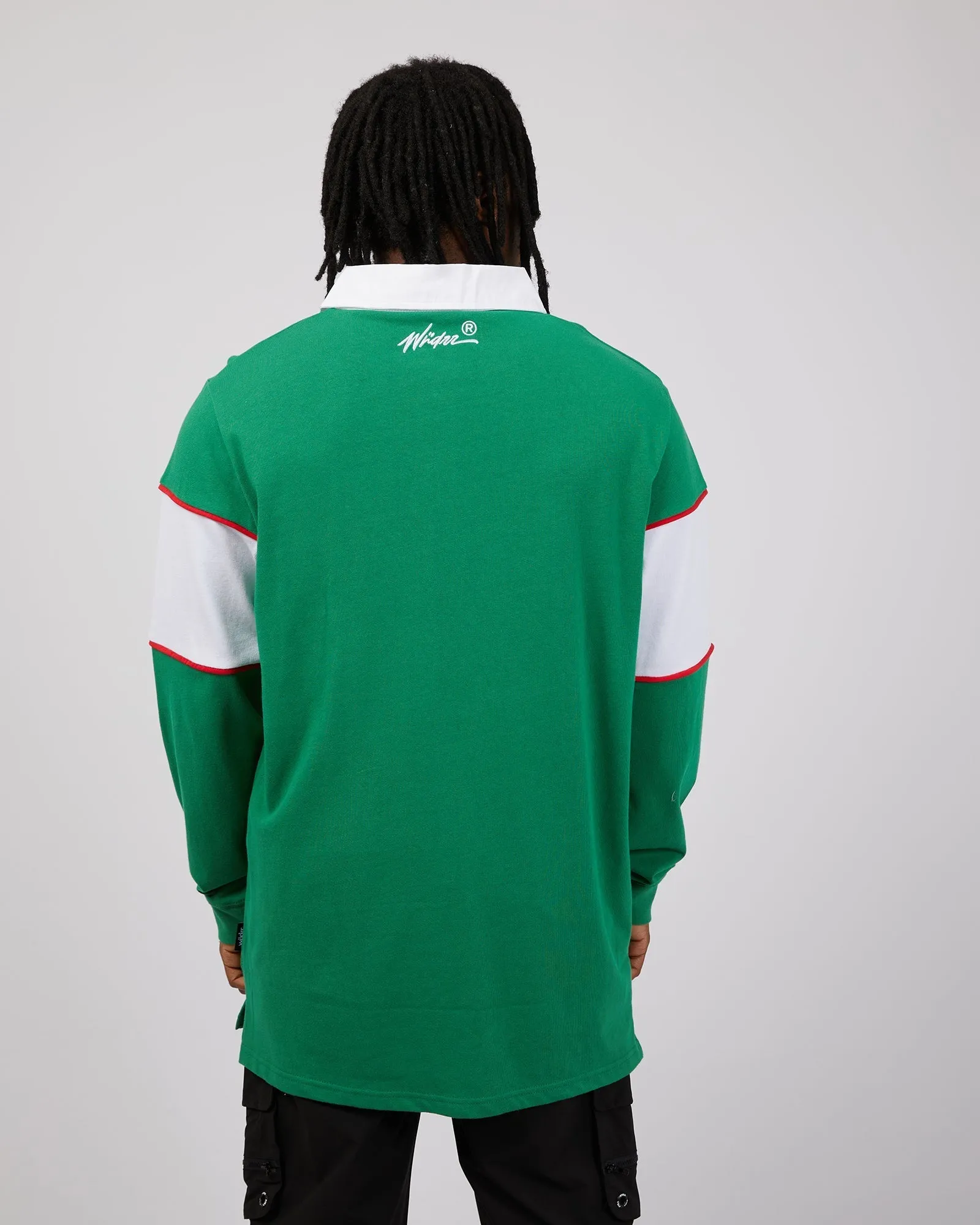 Offend Rugby Sweat Green & White sold by edge clothing product image thumbnail 3