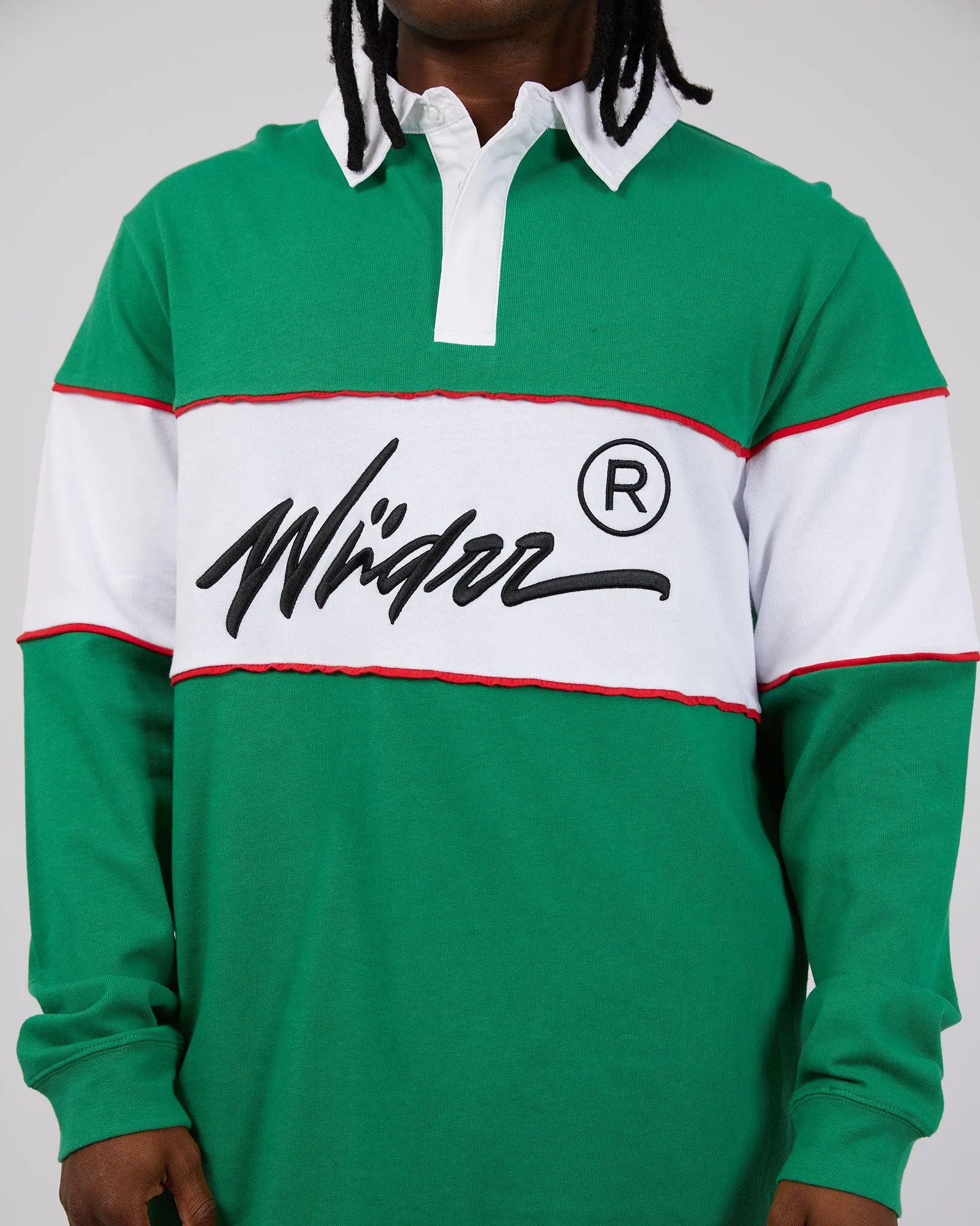 Offend Rugby Sweat Green & White sold by edge clothing product image thumbnail 4
