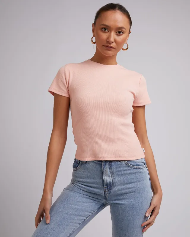 Margo Tee Pale Pink sold by edge clothing
