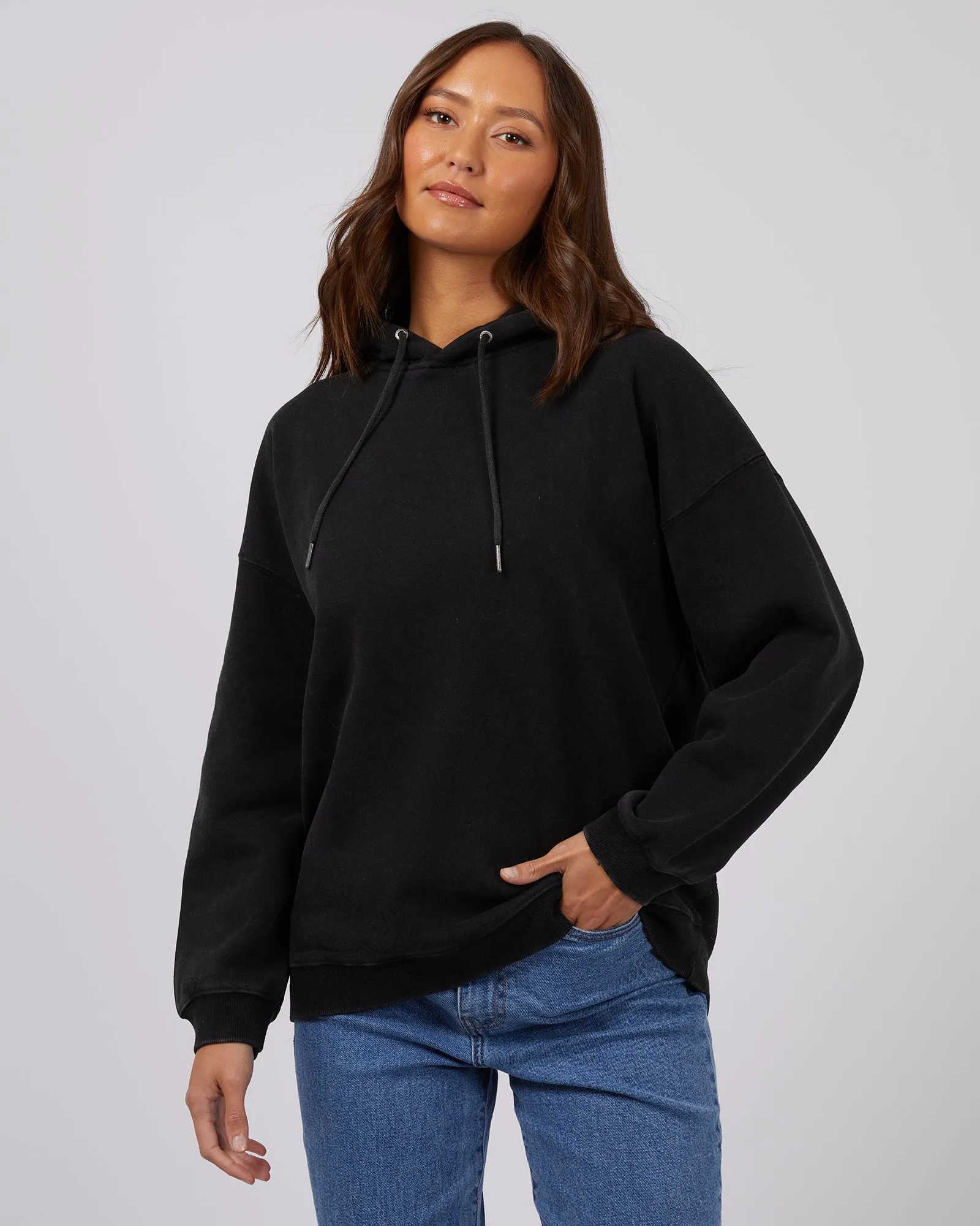 Oversized Hoody Washed Black sold by edge clothing