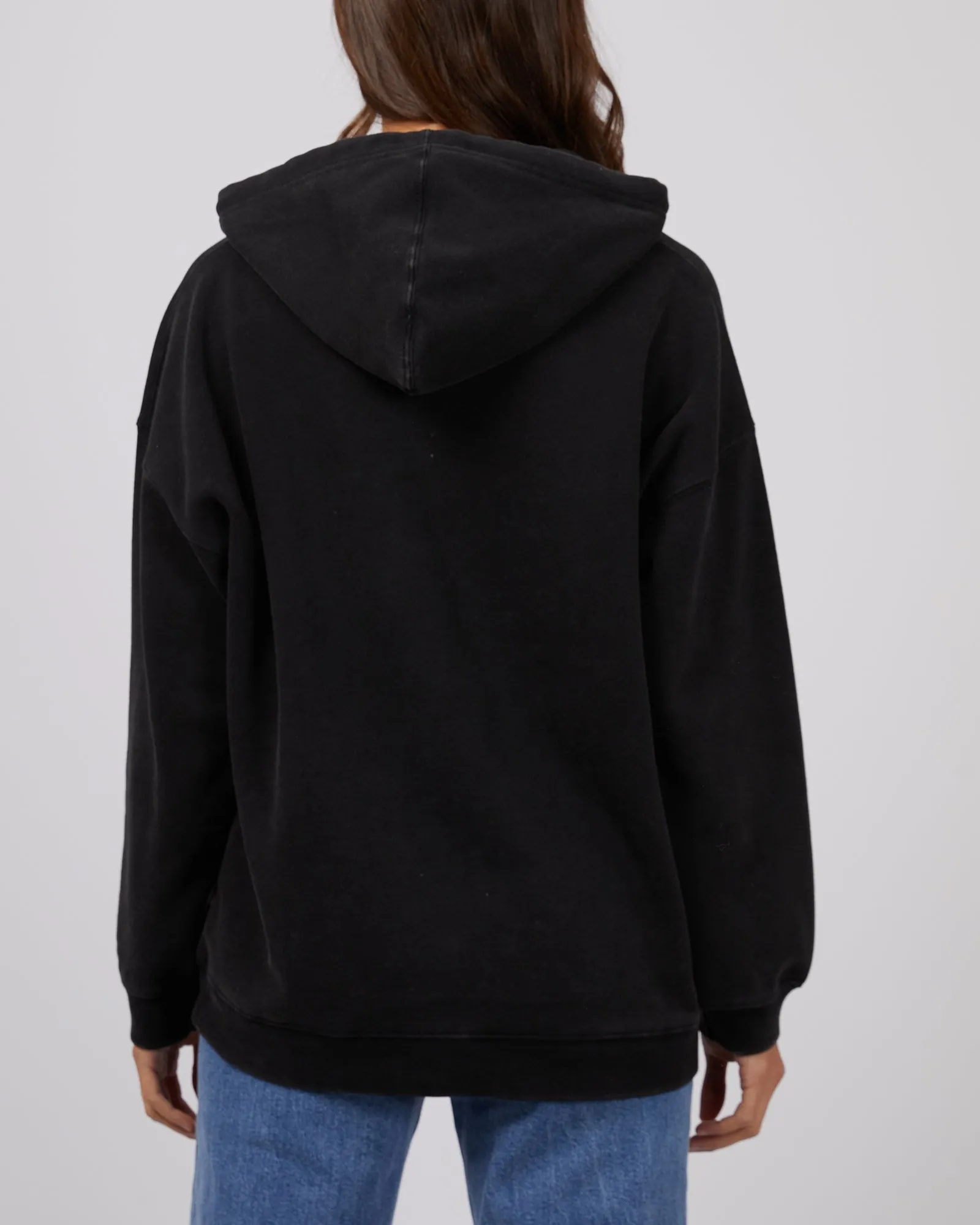Oversized Hoody Washed Black sold by edge clothing product image thumbnail 3