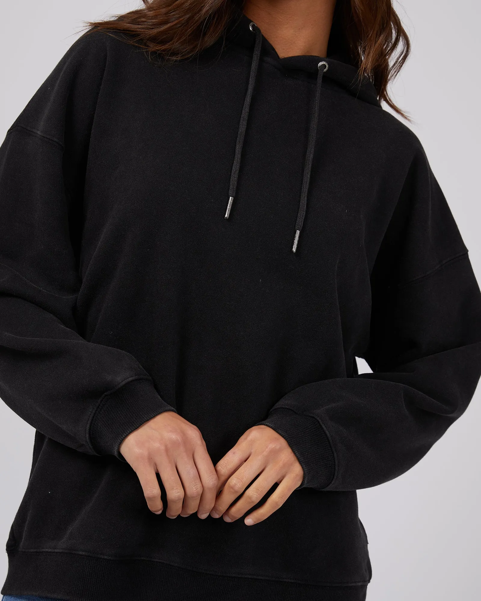 Oversized Hoody Washed Black sold by edge clothing product image thumbnail 5
