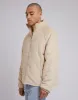 Cord Puffer Jacket Tan sold by edge clothing