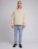 Cord Puffer Jacket Tan sold by edge clothing
